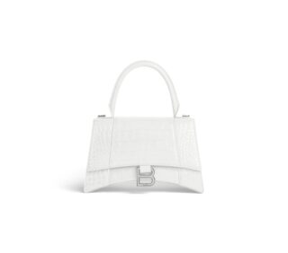 HOURGLASS Crocodile embossed small handbag
