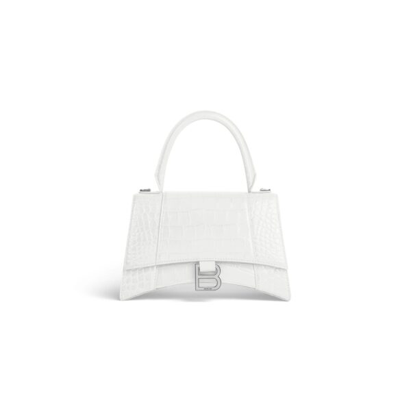 HOURGLASS Crocodile embossed small handbag