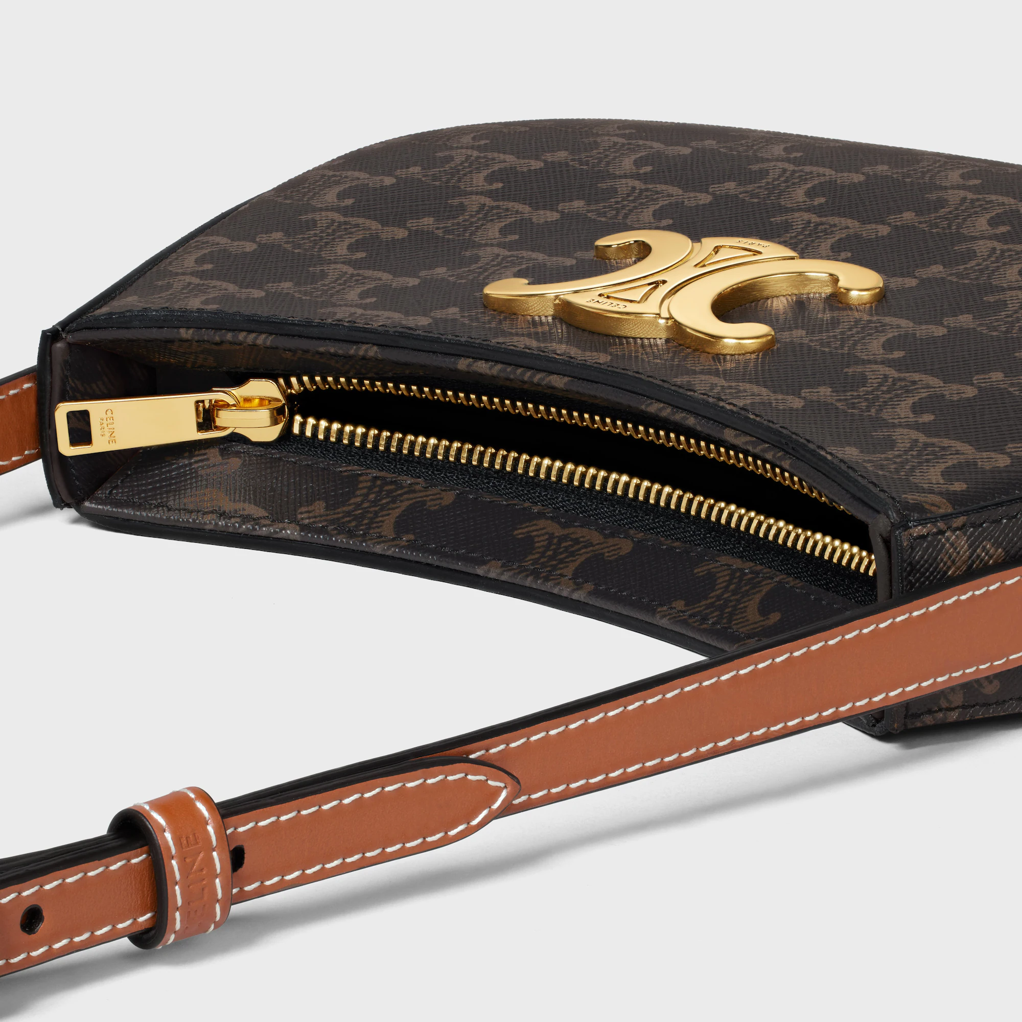 MEDIUM TILLY BAG IN TRIOMPHE CANVAS AND CALFSKIN