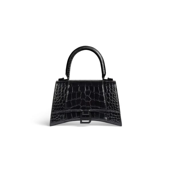 HOURGLASS Small Embossed Tote Bag