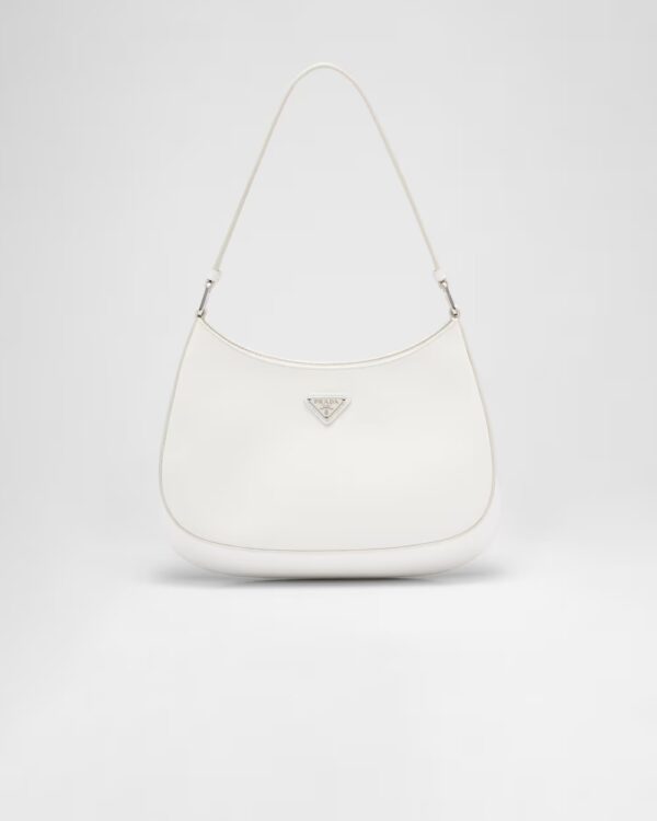 Prada Cleo Glossy Leather Shoulder Bag