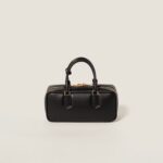 Arcadie Leather Large Handbag Black Color
