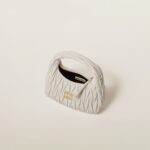 Wander Matelassé Soft Lamb Nappa Small Crescent Moon Bag