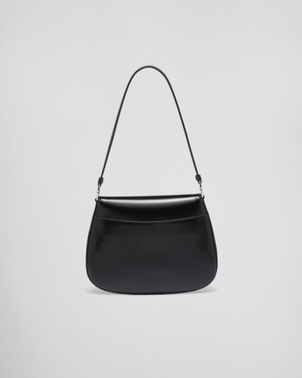 Prada Cleo Small Gloss Leather Flip Shoulder Bag