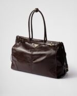 Prada Bonnie Oversized Leather Handbag