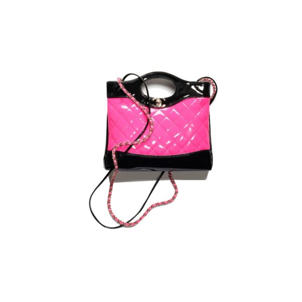 CHANEL 31 MINI SHOPPING BAG PATENT CALFSKIN